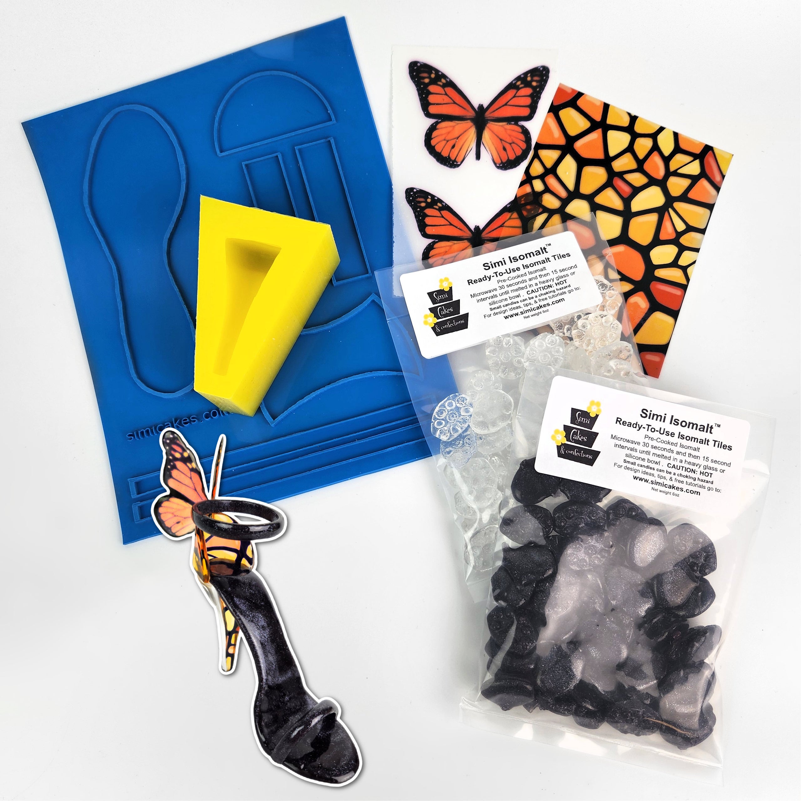 Butterfly Isomalt Shoe Kit